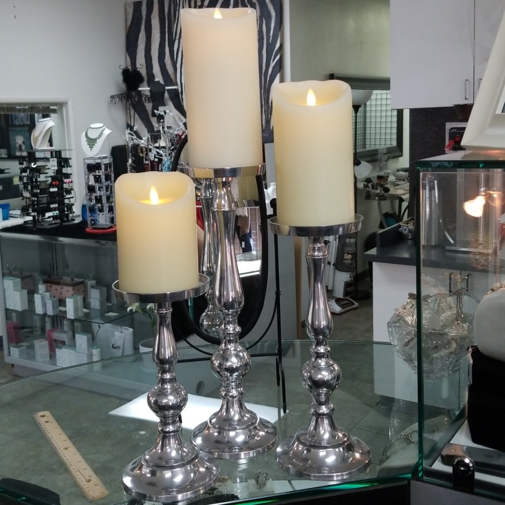Candlesticks set of 3